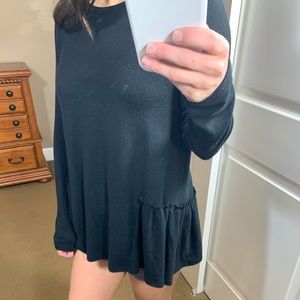 CASLON RUFFLE LONG SLEEVE - SIZE S